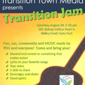 EVENT: Transition Jam Saturday, August 24, 5-10PM